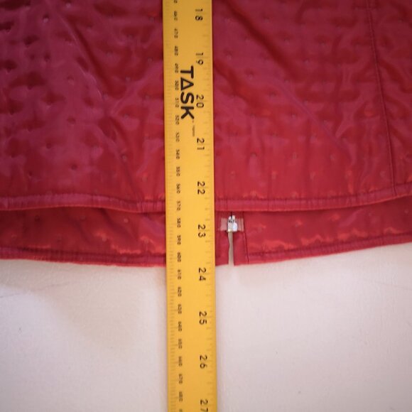 Talbots Petites Ladies Full Zip Size 8 Red Lightweight Jacket - Picture 10 of 10